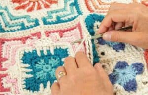Annie's Moroccan Tile afghan squares