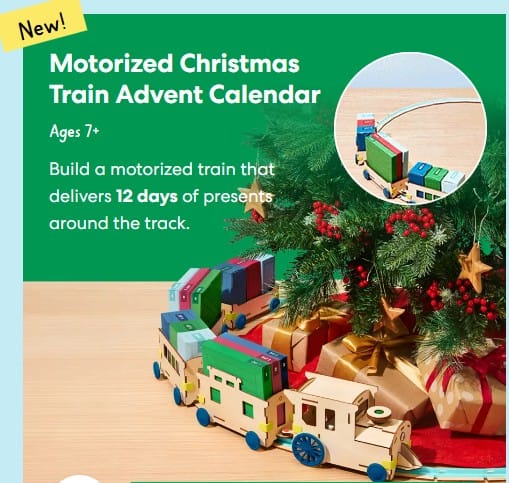 Motorized Christmas Train Advent Calendar